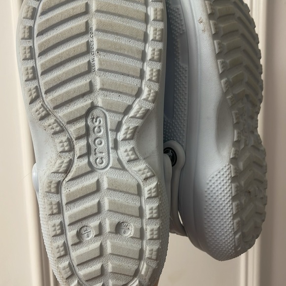 Light blue croc fuzzy slides - Picture 3 of 3